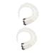 FRCOLOR Set of 2 Hair Clips with Pearl Tassel Pearl Crown Long Hair Clip Chain with Pearls Pearl Tassel Pearls Tiara Hair Clips for Women Faux Pearls White Imitation Pearls Miss Long Pearl