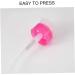 Nail Remover Pump Dispenser Nail Polish Remover Dispenser Empty Clear Push Down Bottle Plastic Pump Liquid Container Rosy 180ml - Buy Online on GoSupps.com