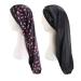 Satin Braid Bonnet for Long Hair 2 Pack Dreadlocks Night Sleep Caps for Women Men Sleeping Black+black
