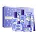 Blueberry Skin Care Set 6-In-1 Skincare Gift Set With Facial Cleanser Face Cream Eye Cream Serum Lotion Toner Hydrating Skincare Gift Set For Women