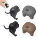 DUNBE Pooping Dog Butt Toothpaste Topper Funny Gift 4 Pack Cute Dog Butt Toothpaste Dispenser Funny Toothpaste Cap Toothpaste Squeezer(Black+Grey)