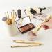 Matto 10-Piece Golden Makeup Brush Set with Holder | Foundation, Powder, Mineral, Eye & Face Brushes - Buy Online on GoSupps.com
