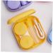Ruluti Contact Lens Box with Mini Mirror - Compact Makeup & Beauty Storage for Students | International Shipping Available - Buy Online on GoSupps.com