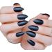 YONAIL Black False Nails with Glue Press On Nail Tips Black Matte Stiletto Fake Nails Full Cover Nail Tips Black Glue On Nails Stick on Nails for Women and Girl - Buy Online on GoSupps.com