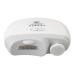 Qukaim Electric Fingernail Cutter 2 in 1 Electric Nail Clipper Rechargeable Light Fingernail Trimmer White