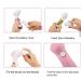 Bji Facial Cleansing 7 Brush with 360 Rotational Head - Waterproof Face Brush Set in Pink - Buy Online on GoSupps.com