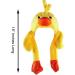 Plush Animal Winter Ski Hat Beanie Aviator Style with Long Ear Flaps - Yellow Duck - Buy Online on GoSupps.com