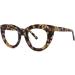 Shop Zeelool Stylish Thick Cat Eye Glasses Frame for Women - Tortoise Non-Prescription Clear Lens WA575716 - Buy Online on GoSupps.com