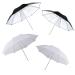 Photography Umbrella Lighting 4 Pack Kit, 33"/84cm Soft White Translucent and Reflective Umbrella for Photo and Video Studio Shooting