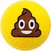 Navika Golf Balls - Poop Emoji Imprint on Bright Yellow (3-Pack) - Fun Gift for Golfers of All Ages - Buy Online on GoSupps.com