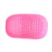 Minkissy Silicone Makeup Brush Cleaning Mat - Pink Cosmetic Brush Scrubber for Effortless Cleaning - Buy Online on GoSupps.com