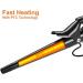 Professional Hair Curler - 1/2 to 1 Inch Ceramic Tapered Curling Wand with Short Clamp & Auto Shut Off - Black - International Shipping Available - Buy Online on GoSupps.com