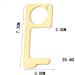 ytrew Brass Door Opener Tool Elevator Button Pusher Non-Contact Stylus Zero-Contact Tool Sanitary Key Ring Sanitary Cleaning Key Copper - Buy Online on GoSupps.com
