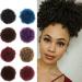 Buy Curly Afro Hair Bun Ponytail Extensions - Natural Synthetic Clip-In Hairpieces for Black Women - Buy Online on GoSupps.com