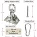 Aisto Heavy Duty Swing Hangers 2000 LB Capacity - 2 Pack Stainless Steel Swivel Hardware for Playground, Hammocks, and More - Buy Online on GoSupps.com