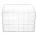 HURRISE Transparent Storage Box Empty Storage Box High Applicability Manicure Store Beauty Salon Woman for Home