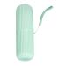 Travel Toothbrush Cup Portable Case Ample Capacity Multifunctional Toothpaste Carrier Family Travel Toothbrush Kit Toothbrush Cup for Family Travel Business(Green)