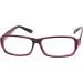 Ozkaksj Plastic Full Rim Glasses Clear Lens - Stylish Black & Purple Eyewear for Men & Women | International Shipping - Buy Online on GoSupps.com