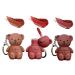Keychain Bear Lipsticks  2 in 1 Key Chain Bear Lipstick Mist Matte Velvet Lipgloss Moisturizing Lip Stain Waterproof Long Lasting Bear Lip Gloss with Keychain Cute Bear Beauty Makeup (010203)