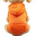 Idepet Dog Hoodie Cotton Dog Coat Warm Jacket for Small Medium Dogs Puppies Teddy Chihuahua L Orange