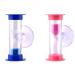 REQAG 2 Pieces Hourglass Timer 3 Minutes Children's Tooth Brushing Timer With Suction Cup Decoration Handmade Hourglass Children's Tooth Brushing Timer