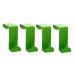 Alipis 4 Pcs Towel Hook Keychain Hook Over The Door Wreath Hanger Storage Hook Hat Hook Stainless Steel Green 4pcs