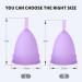 PATILWON Menstrual Cups 2 Pack Period Cup with Micro-Wave Oven Box Holder Purple&pink Small - Buy Online on GoSupps.com