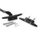YUSOVE Boat Nylon Cleat 5 Inch Kayak Cleats,Black Marine Nylon Dock Cleat,Pack of 2