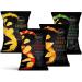 Swaha Crisps Hot Mexican Chilli 24 Packs X 40g - Pure Saatvic - Traditional Hand-Cooked Crisps from UK - All-Natural Gluten-Free Snack - 100% British Potatoes - Onion & Garlic Free - Buy Online on GoSupps.com