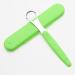 Tongue cleaner tongue cleaner with tongue scraper and silicone grip for adult men women children's mouth dental care prevents bad breath 15x2.5x1cm green