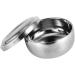Premium Silver Shaving Bowl with Lid | Durable Alloy Smooth Edge & Non-Slip Design | Essential Wet Shave Tool for Men s Grooming - Buy Online on GoSupps.com