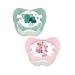 nip pacifier Family Latex orthodontic: Reduces pressure on teeth & jaw Made in Germany (2 (5-18 M) Pink Mint)