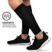 Muvin Solid Calf Compression Sleeves for Men & Women - Shin Splints & Leg Pain Relief - Black - Size S - Buy Online on GoSupps.com