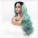 BGHJUE Synthetic Hair Wig with Natural Bangs - Fluffy Green Pixie Cut with Highlights for Women - International Shipping - Buy Online on GoSupps.com