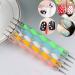 Promotions 5 Pcs/Set 2 Way Dotting Pen Marbleizing Painting Tool Nail Art DIY Design Dot Set