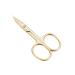 LIVINGO Sharp Curved Nail Cuticle Scissors Premium Stainless Steel Blade for Manicure Pedicure Fingernail Toenail Beauty Grooming Cutter with Case 3.5 Gold