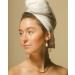 CROWN AFFAIR Microfiber Hair Towel - Oversized for Quick Drying - White - Buy Online on GoSupps.com