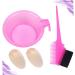 minkissy 6 Sets Hair Salon Tool Hair Dyeing Comb Hair Dyeing Supplies Hair Coloring Kit Hair Coloring Brushes Hair Bleach Styling Brush Hair Dye Tool Baking Oil Pink Hair Dye Bowl - Buy Online on GoSupps.com