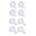 Gatuida 4 Pairs Toe Separator Overlapping Toe Splint Brace Hallux Tool Big Toe Spacers Foot Splitter Hammer for Men Foot Adjuster Wear Shoes Men and Women White Sebs Toe Splitter