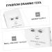 Hemoton 1Box Eyebrow Makeup Tool Eyebrow Ruler cosmetic Eyebrow Drawing Auxiliary Tool ink line 6x4.5cm White - Buy Online on GoSupps.com
