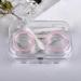 Buy Candy-Colored Contact Lens Etui - Mini Transparent Case with Tweezers & Suction Rod | Portable Contact Lens Container for Girls - Buy Online on GoSupps.com