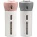 Chiveenido 4-in-1 Travel Dispenser Set | Refillable Shampoo & Toiletry Bottles - Pink & Gray - International Shipping - Buy Online on GoSupps.com