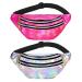 Heyu -Lotus 2 pieces of nosebag women belt bag sport waterproof hip pocket adjustable belt hip pocket for women outdoor sports - Women Waist pack multicolored