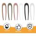 CPJ 6 Pieces U Shaped Hair Pins Hair Sticks French Hair Pin French Pin Hair Fork Hair Pins for Buns for Women Girls Hairstyle Accessories 6 Colours - Buy Online on GoSupps.com