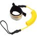 QOONESTL Surfboard Leash - Coiled Sup Leg Rope for Shortboard, Longboard & Paddleboard - Yellow - Buy Online on GoSupps.com