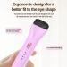 Heated Eyelash Curler Electric Lash Curler USB Rechargeable Eyelash Curler with 3 Temperature Settings Color Changing Silicone Pad 10s Quick Heat and Long-Lasting (Purple) - Buy Online on GoSupps.com