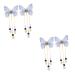 GALPADA 2 Pairs Hanfu Butterfly Headdress Kimono Barrettes for Hair Accessories for Barrettes for Thick Hair Decorative Hair Clips Tiara Walk Alloy Temperament Child