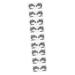 FOMIYES 9 Pairs Lace Eyeliner Stickers Black Eyeshadow Black Eye Shadow Pride Eyeshadow Stickers Prom Fabric 13X6cmx3pcs Blackx3pcs