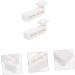 Minkissy 4 Pairs Bicycle Clips & Helmet Hooks | Double Glasses Case for Women | Sport Mask Connections & Birth Control Face Mask | White PVC Ski Accessory - Buy Online on GoSupps.com