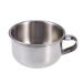 Fomiyes 1stk razor cup soap lipstick bag mini shaving shell made of stainless steel razor for men shaving shell with grip shaving foam applianter headdress brushes brush